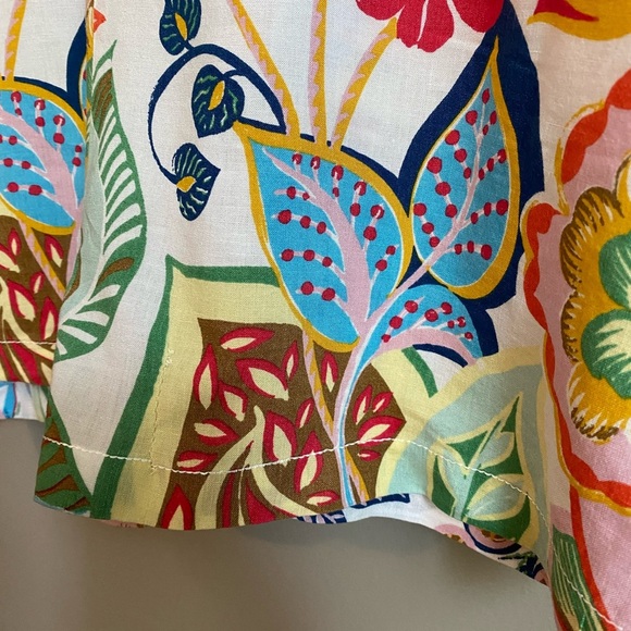 Zara Floral Tropical Baggy Romper Size S - Picture 3 of 14